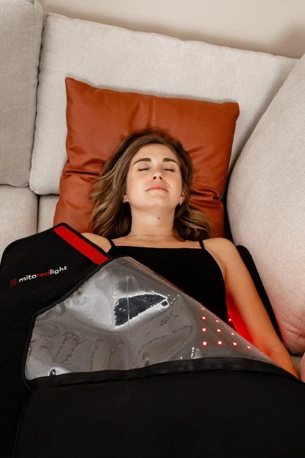The Mito Red Light MitoPOD full body red light therapy pod, additional view.
